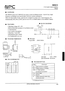 SM5610K3S Datasheet PDF Nippon Precision Circuits 