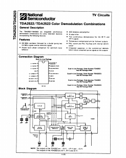 TDA2522 Datasheet PDF National ->Texas Instruments