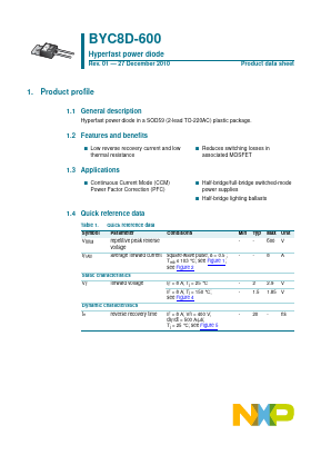 BYC8D-600127 Datasheet PDF NXP Semiconductors.