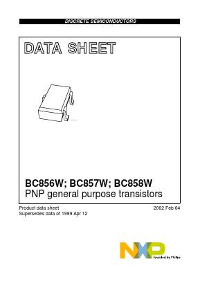 BC857BW Datasheet PDF NXP Semiconductors.