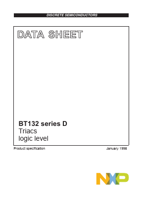 BT132-500D Datasheet PDF NXP Semiconductors.