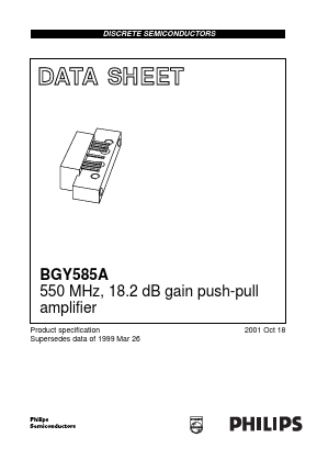 BGY585A_01 Datasheet PDF NXP Semiconductors.