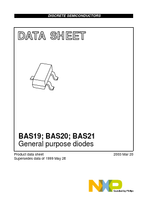 BAS20 Datasheet PDF NXP Semiconductors.