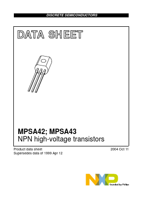 MPSA42 Datasheet PDF NXP Semiconductors.