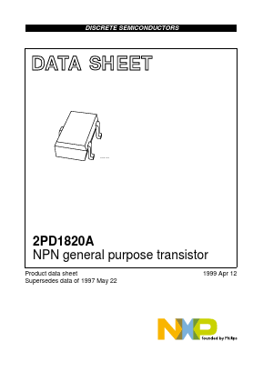 2PD1820AQ,115 Datasheet PDF NXP Semiconductors.