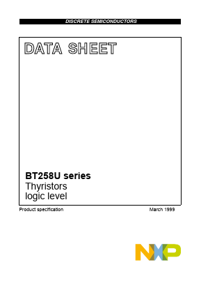 BT258U-600R Datasheet PDF NXP Semiconductors.