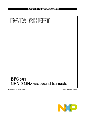 BFG541 Datasheet PDF NXP Semiconductors.