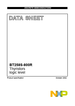 BT258S-800R Datasheet PDF NXP Semiconductors.