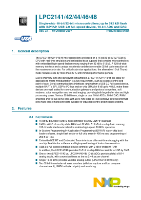 LPC2148 Datasheet PDF NXP Semiconductors.