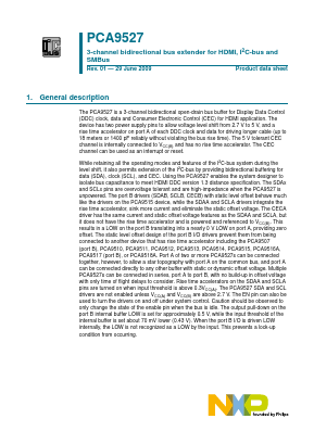 PCA9527 Datasheet PDF NXP Semiconductors.