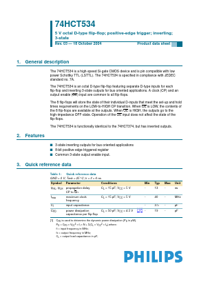 74HCT534N Datasheet PDF NXP Semiconductors.