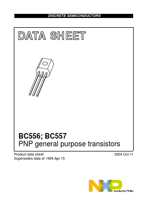BC556BT/R Datasheet PDF NXP Semiconductors.