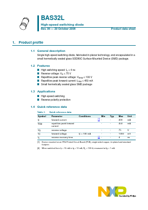 BAS32L,115 Datasheet PDF NXP Semiconductors.