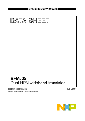 BFM505 Datasheet PDF NXP Semiconductors.