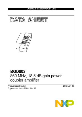 BGD802 Datasheet PDF NXP Semiconductors.