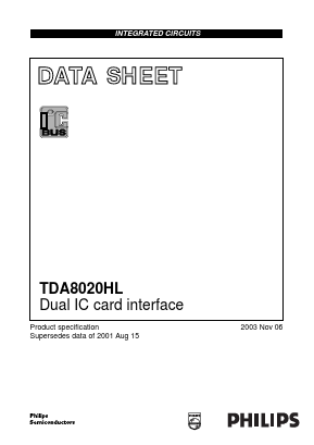 TDA8020HL/C1 Datasheet PDF NXP Semiconductors.