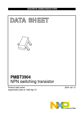PMBT3904/DG,215 Datasheet PDF NXP Semiconductors.