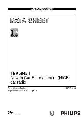 TEA6845H Datasheet PDF NXP Semiconductors.