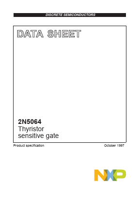 2N5064 Datasheet PDF NXP Semiconductors.