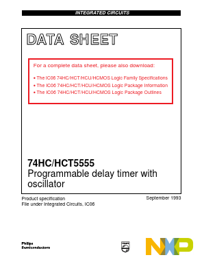 74HCT5555N Datasheet PDF NXP Semiconductors.
