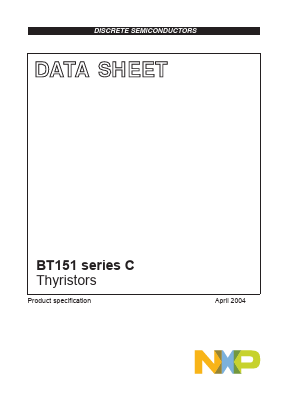 BT151-800C Datasheet PDF NXP Semiconductors.