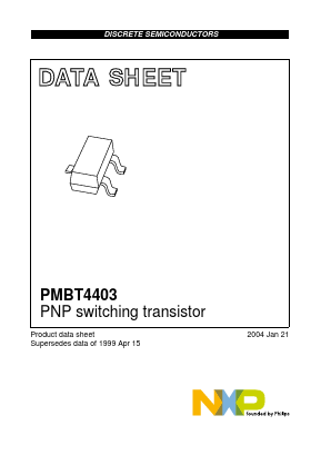 PMBT4403 Datasheet PDF NXP Semiconductors.