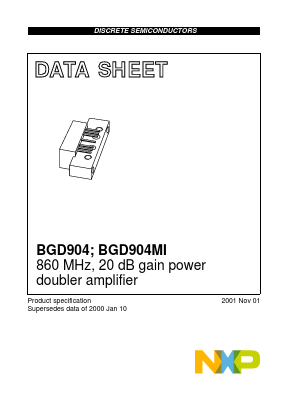 BGD904MI Datasheet PDF NXP Semiconductors.
