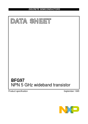 BFG97,135 Datasheet PDF NXP Semiconductors.