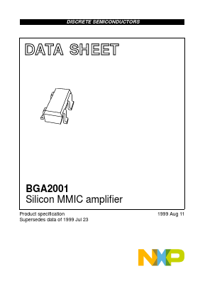 BGA2001 Datasheet PDF NXP Semiconductors.