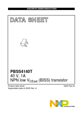 PBSS4140T Datasheet PDF NXP Semiconductors.