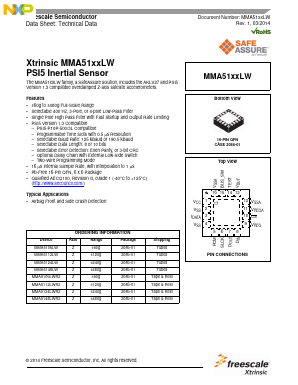 MMA5106LWR2 Datasheet PDF NXP Semiconductors.