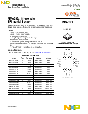 MMA6856BKTW Datasheet PDF NXP Semiconductors.