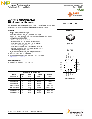 MMA5248LW Datasheet PDF NXP Semiconductors.