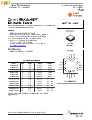MMA2606NKWR2 Datasheet PDF NXP Semiconductors.