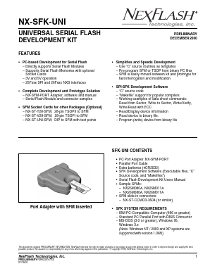 NX-ST-CCM03-3504 Datasheet PDF NexFlash -> Winbond Electronics