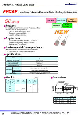 FP-2R5RE561M-S6 Datasheet PDF Nichicon