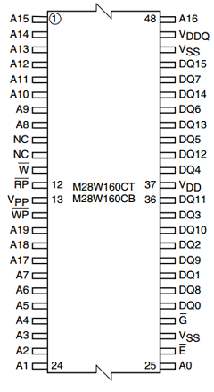 M28W160C-ZBS Datasheet PDF Numonyx -> Micron
