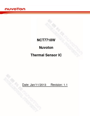 NCT7718W Datasheet PDF Nuvoton Technology