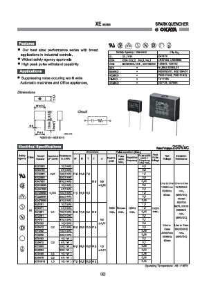 XE01001 Datasheet PDF Okaya Electric America, Inc.