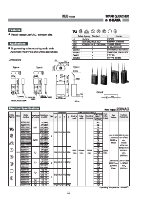 XEB01001 Datasheet PDF Okaya Electric America, Inc.