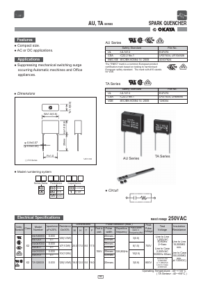 AU1201 Datasheet PDF Okaya Electric America, Inc.