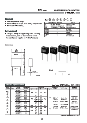 RE224-L Datasheet PDF Okaya Electric America, Inc.