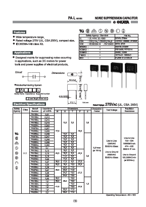 PA824-L Datasheet PDF Okaya Electric America, Inc.