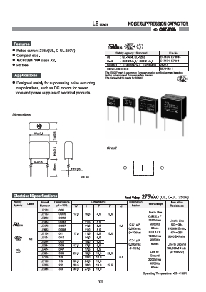 LE223 Datasheet PDF Okaya Electric America, Inc.