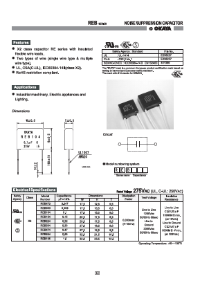 REB334 Datasheet PDF Okaya Electric America, Inc.