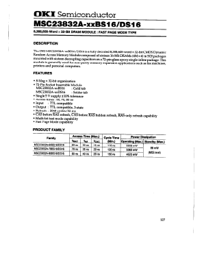 MSM51V16160A-XXDS16 Datasheet PDF Oki Electric Industry