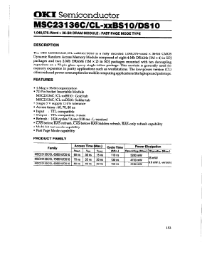 MSC23136C Datasheet PDF Oki Electric Industry
