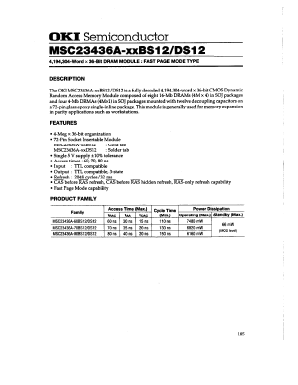MSC23436A-60BS12 Datasheet PDF Oki Electric Industry
