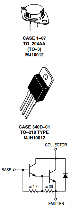 MJ10012 Datasheet PDF ON Semiconductor