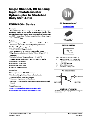 FODM1007R2 Datasheet PDF ON Semiconductor